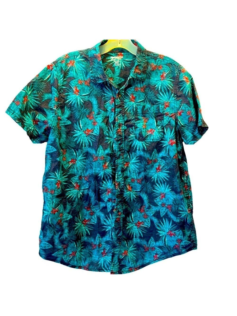 Arizona Jean Button Shirt, SZ 18-20 Husky XL, PTP 21”, Length 28”, Cotton